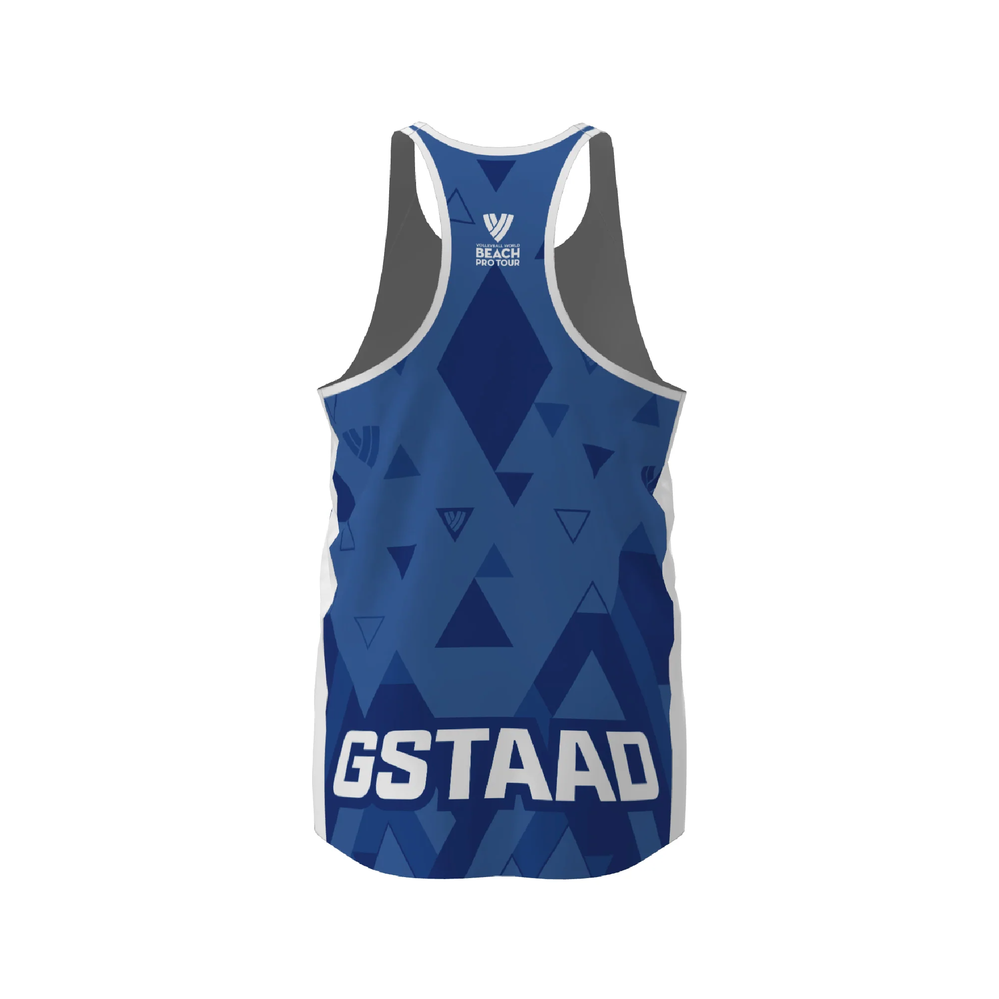 BPT Official Gstaad, Switzerland Men's Singlet (Blue) - Image 2