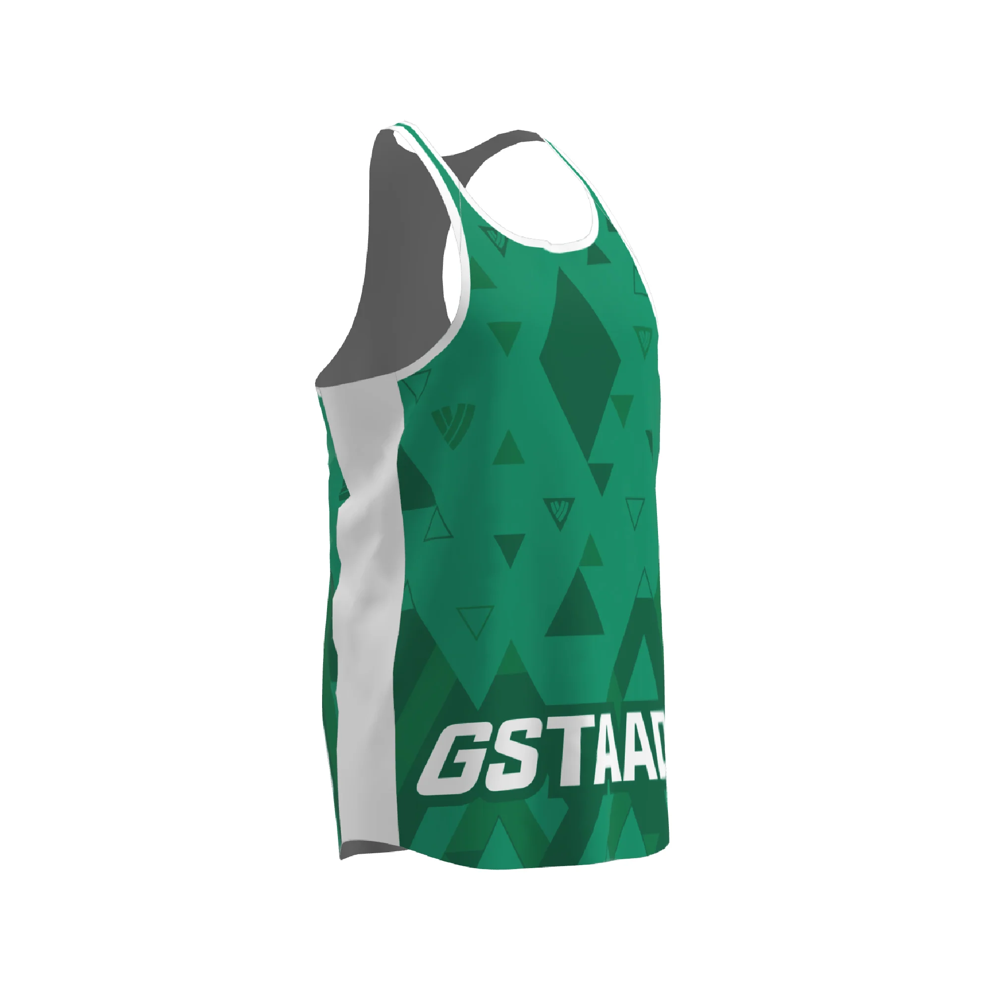 BPT Official Gstaad, Switzerland Men's Singlet (Green) - Image 4