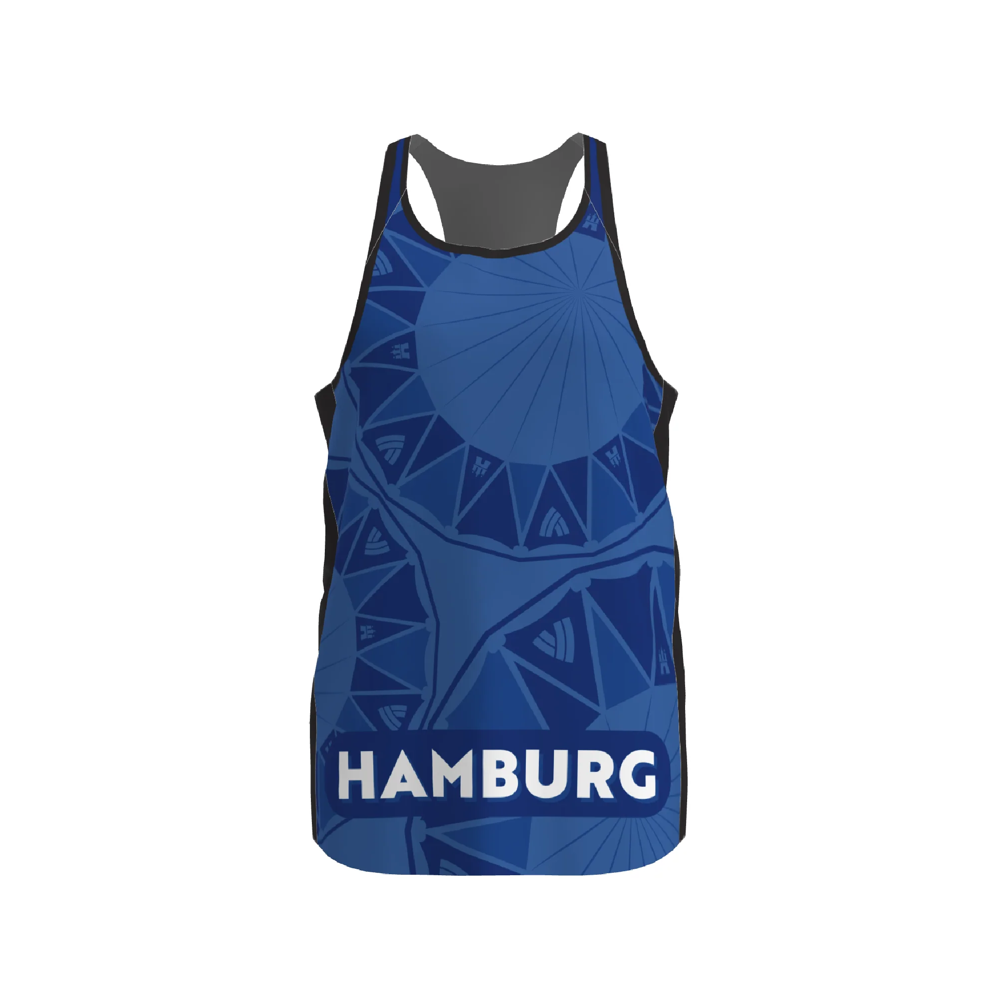 BPT Official Hamburg, Germany Men's Singlet (Blue) - Image 4