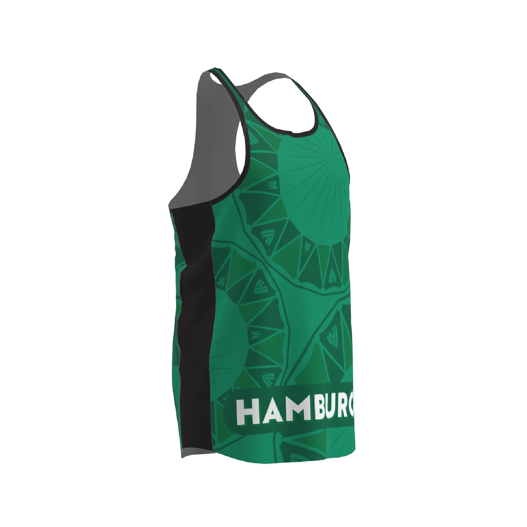 BPT Official Hamburg, Germany Men's Singlet (Green) - Image 2