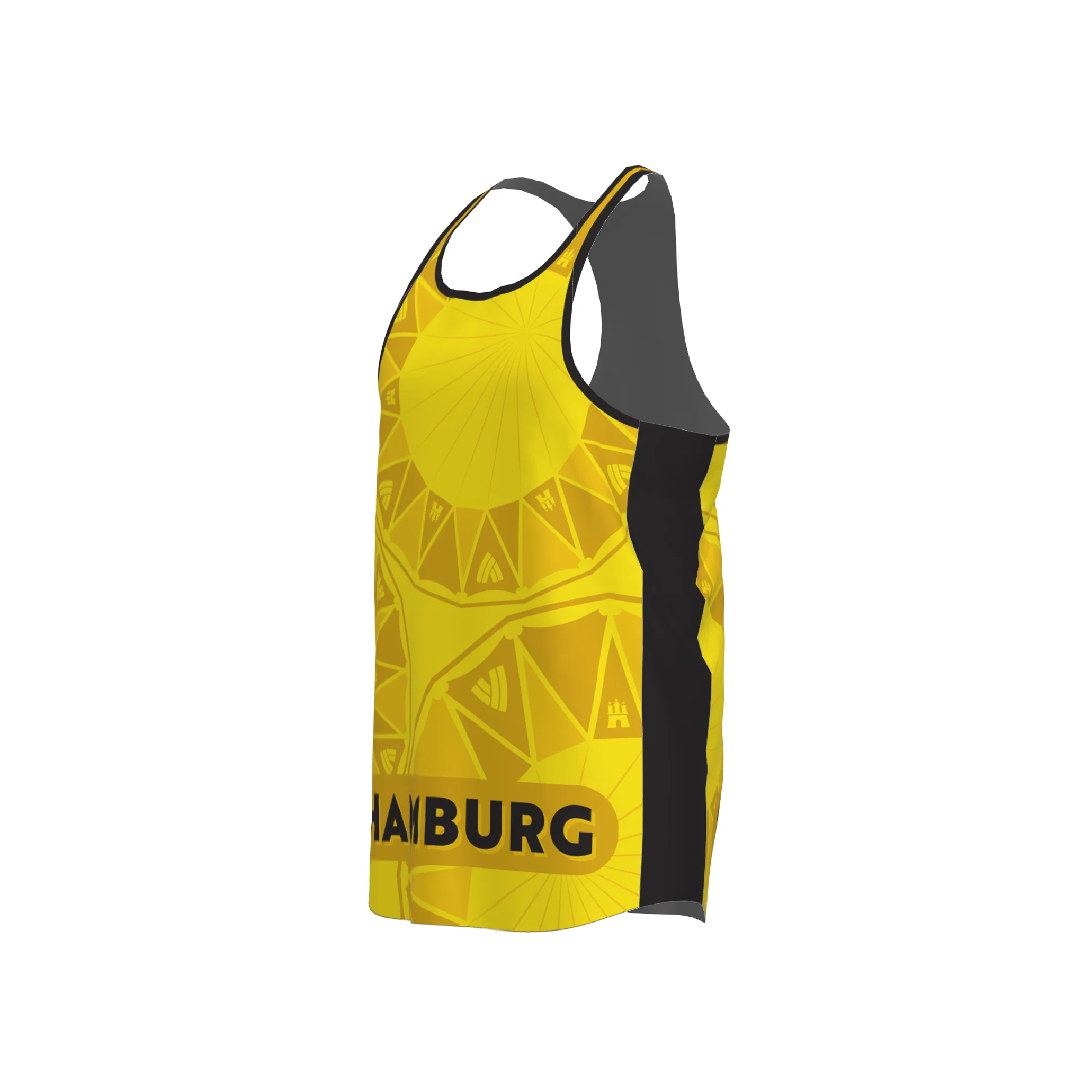 BPT Official Hamburg, Germany Men's Singlet (Yellow) - Image 2