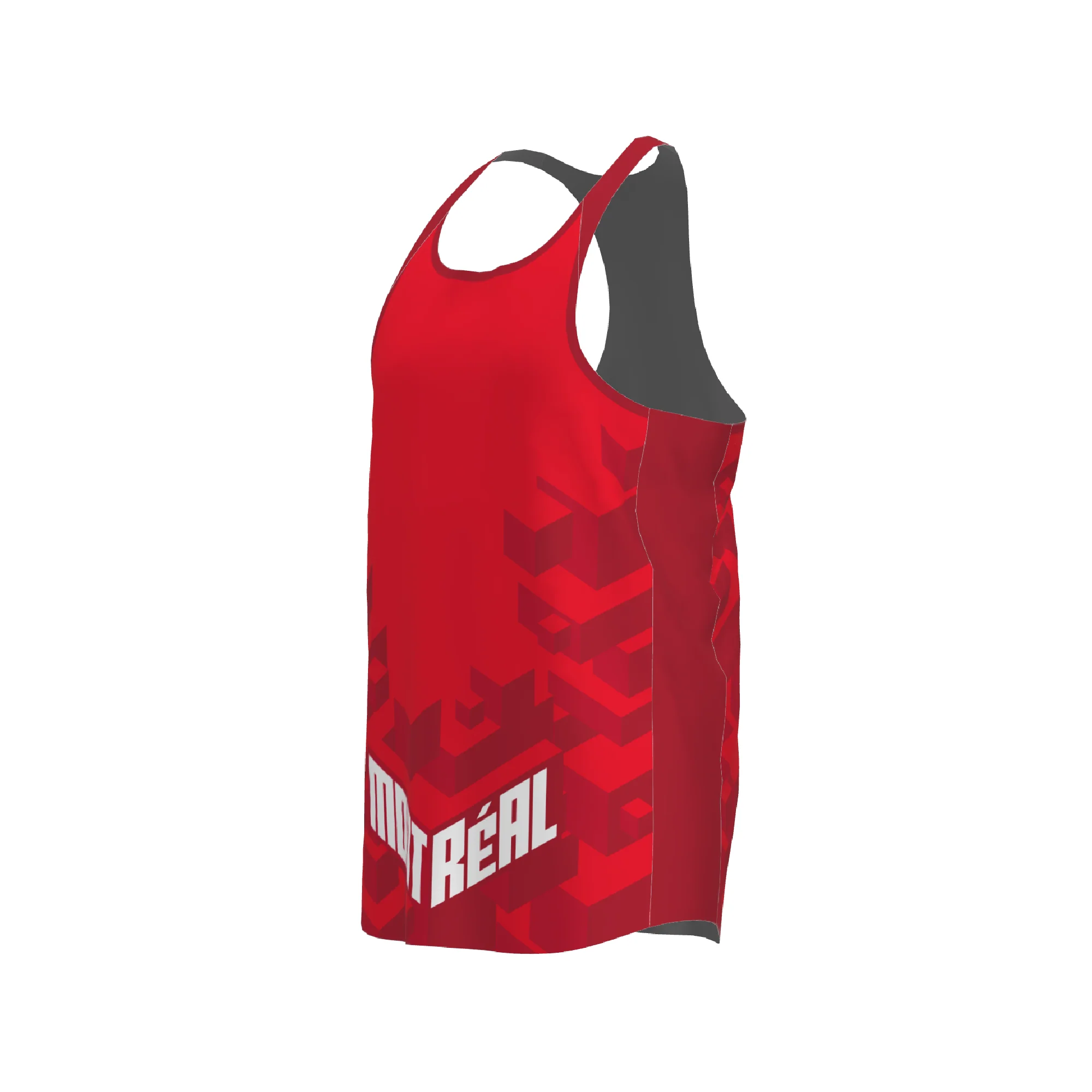BPT Official Montreal, Canada Men's Singlet (Red) - Image 2