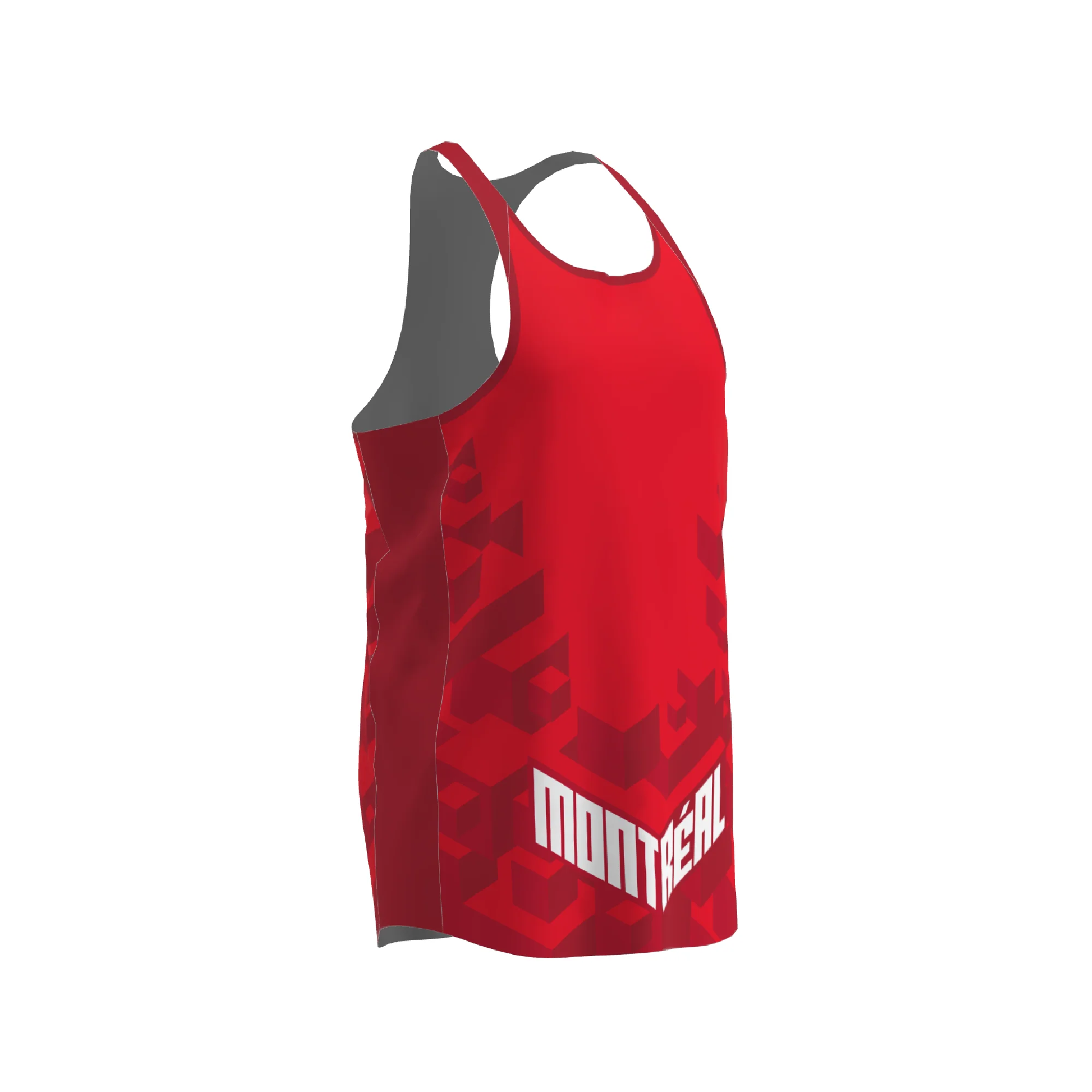 BPT Official Montreal, Canada Men's Singlet (Red) - Image 3