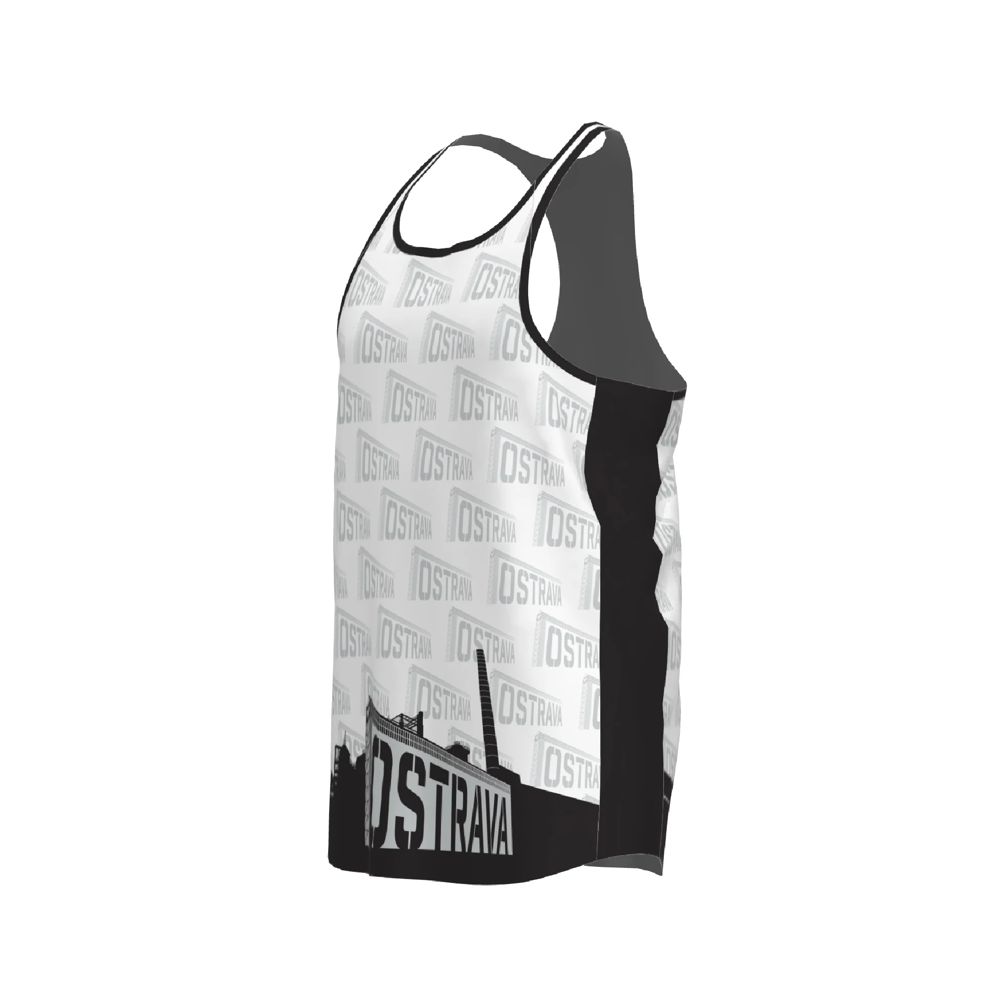 BPT Official Ostrava, Czech Republic Men's Singlet (White) - Image 3