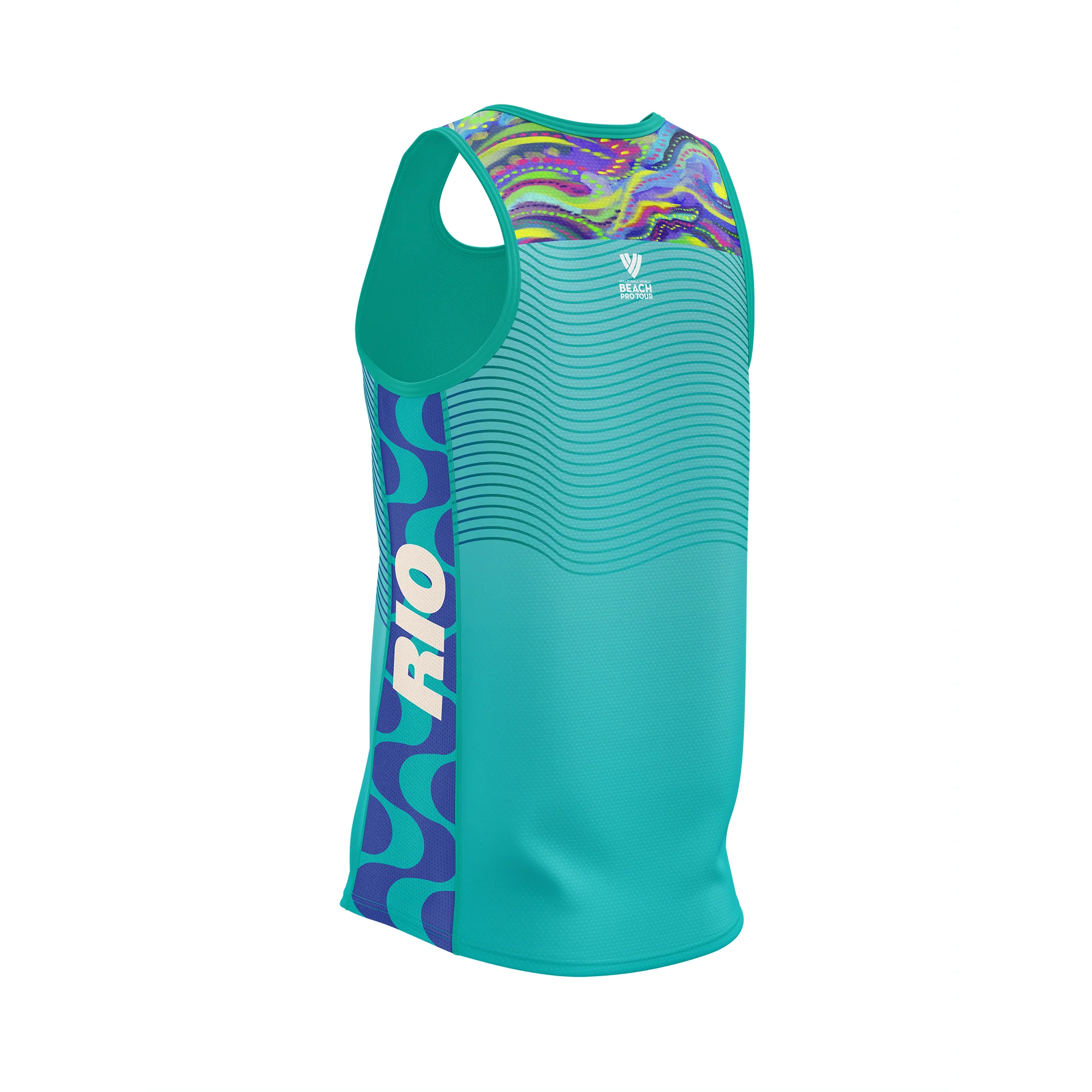 BPT Official Rio de Janeiro Men's Singlet (Blue) - Image 3